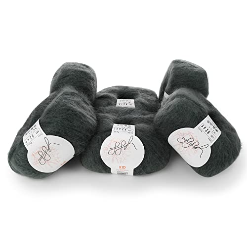 ggh Kid Box - 6 Balls of Kid Mohair Knitting Wool - 121 - Beryl Green, 7 centimetri - Image 2
