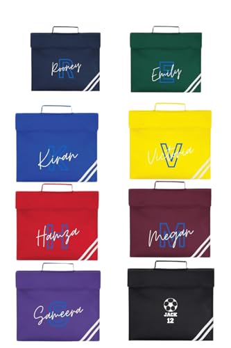 SAUTE STYLES Personalised Book Bag for Kids | Custom School Backpack for Boys and Girls Perfect for Back to School Music PE and More | Ideal Childrens Backpack Small School Bag
