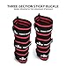 Power Dragon Weightlifting Elbow Sleeves 1 Pair, Adjustable Compression Elbow Wraps for Weightlifting Powerlifting Bench Press Men & Women (Black Red, XL)