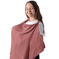 Copri Seno Allattamento In Cotone - Leggero, Traspirante, Telo Allattamento Al Seno - Foto 7