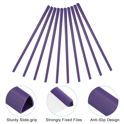 Patikil PTA240221TT000198 10Mm Binding Bars, 10 Pcs Plastic Binding Bars Slide Grip 70 Sheets Capacity A4 Binding Bars thumb #3