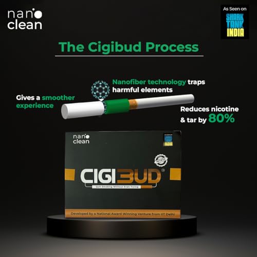 Image of filters | Nanoclean Technology anti smoking filters to quit smoking | Anti smoking filters | Safety filters to quit smoking | Tar reduction filters | Green Color - Pack of 3 | 90 Filters