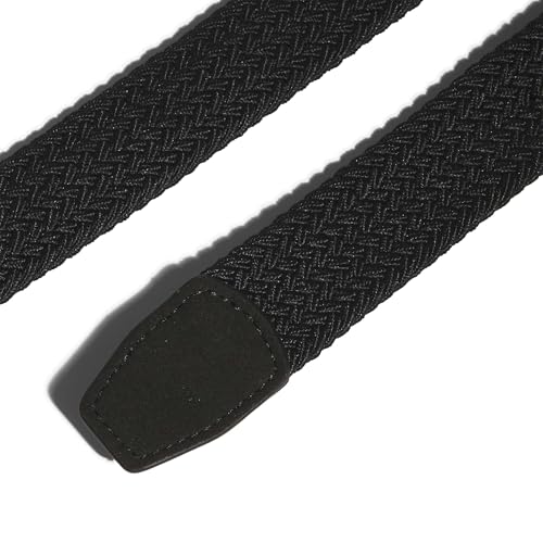 adidas Men's BRAIDED STRETCH BELT, black, M Long