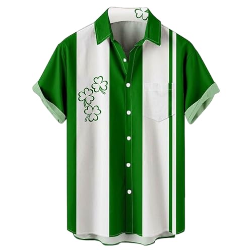 Camisas de manga larga para hombre, regalos de primavera de 2025, a la moda, para festivales, celebraciones, cómodas, estampadas, camisa de manga corta para hombre, hot pink, M