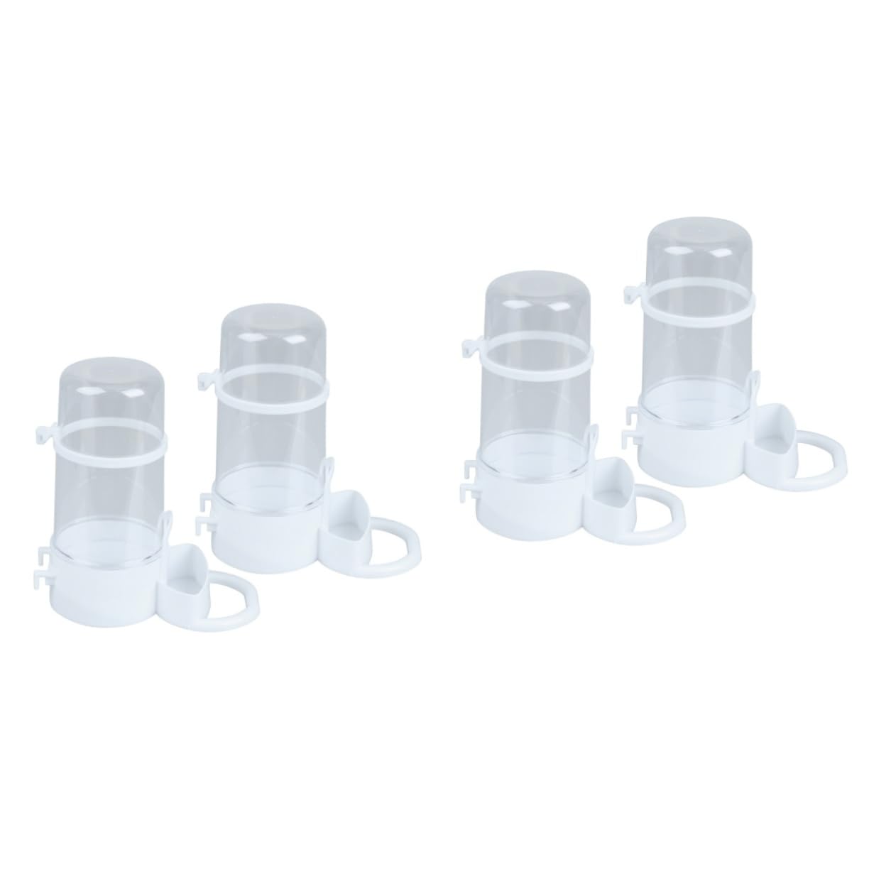 DOITOOL 2 Set Di Mangiatoie Automatiche in Plastica Per Criceti Scoiattoli Uccelli Facili Da Installare Pulite E Durevoli 2 Pezzi*2