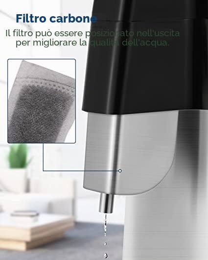 Hanchen Distillatore d'acqua digitale 1L/H acqua distillata rendendo 750W sistema distillatore in acciaio inox con brocca di vetro, Distillatori d'acqua temporizzati controllati