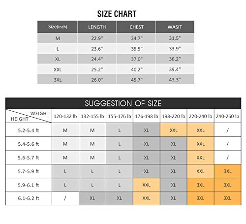 Gowhods Waist Trainer Sweat Vest for Men, Hot Neoprene Sauna Tank Top with Zipper, Compression Workout Corset|Slimming Body, Heat Keep Thermal Underwear, Gym Suit - Thumbnail 3