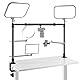NEEWER Überkopf Kamerahalterung Rig mit 2 Kugelkopf Super Clamp/Handyhalter/Kamera Tischhalterung, Multi Gerätehalterung Plattform Overhead Stativ, einstellbare Höhe Breite, Max Last 12kg, NK002