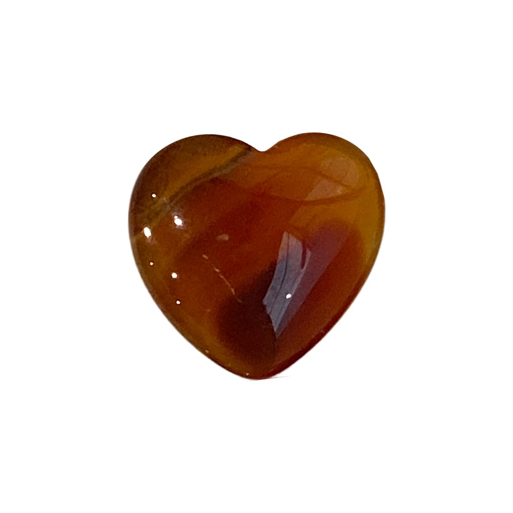 Mini Crystal Heart, 2cm, Carnelian