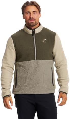 RevolutionRace Canyon Half-Zip Pile Fleece für Herren, Outdoor Teddy Fleecejacken perfekt für Wanderungen und Outdoor-Abenteuer