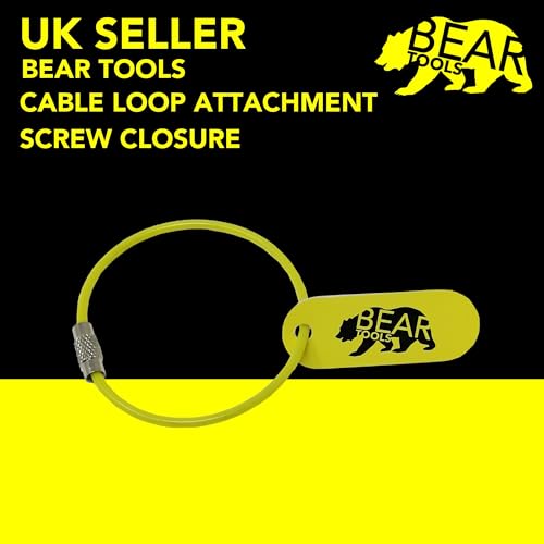 BearTOOLS Cable Loop Attachment, Wire Tool Loop Tail, Wire Key Chain, Key Ring Loop With Screw Gate - Image 3