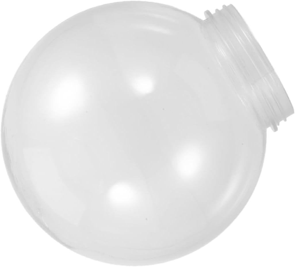 1piece Acrylic Globe Shade Replacement Round Light Cover for Lamp Post Chandelier Pendant Light Fitter Opening for Outdoor Courtyards and Gardens