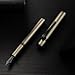 HONG DIAN M2 Black Forest Mini Fountain Pen, Fine Soft Nib & Sleek Shape Aluminium Short Pocket Travel Pen (Army Green)