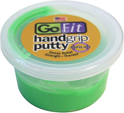 GoFit Hand Grip Strengthening Putty - Stress Relief, Green