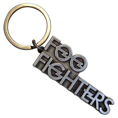 [Rock Off officially licensed products] Foo Fighters Stacked Band Logo Keychain Keychain Size One Size