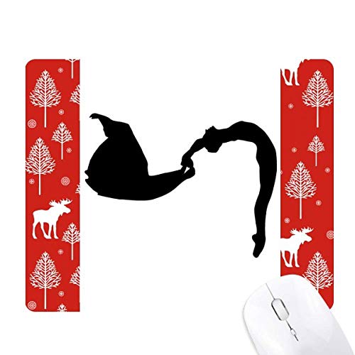 Souris de sport et danse féerique tapis décoratif bois de Noël pour ordinateur