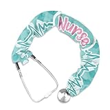 Rnyleeg Green Nurse Stethoscope Cover Stretchy Slim Looking Stethoscope Cover Sleeve Scrunchie Fit to All Types of Stethoscopes