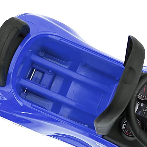 vidaXL Rutschauto mit Musik Kinderauto Rutscher Kinderfahrzeug Rutschfahrzeug Baby Kinder Auto Fahrzeug für 12-36 Monate Blau Kunststoff – Bild 7