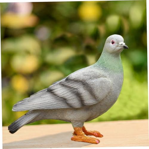 Figura de Pájaro Paloma de Resina Realista para Jardín miniatura 6