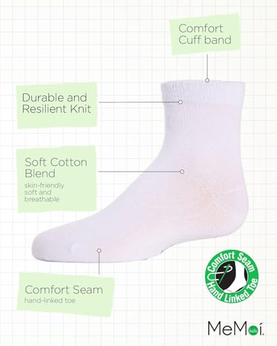 MeMoi Unisex Basics Kids Cotton Blend Ankle Socks3
