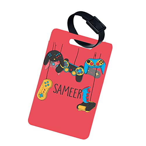 Image of Personalized Luggage Tag with Name & Photo - Boys | Custom Name Tag