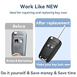 2 Buttons Car Key Fob Case For Vauxhall Astra Insignia Vectra Zafira Meriva Mokka Key Shell with Screwdriver Key Ring Battery CR2032 - Image 3
