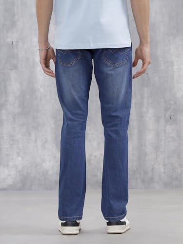 Image of WROGN Men's Cotton Stretch Jeans | Solid | Slim Fit