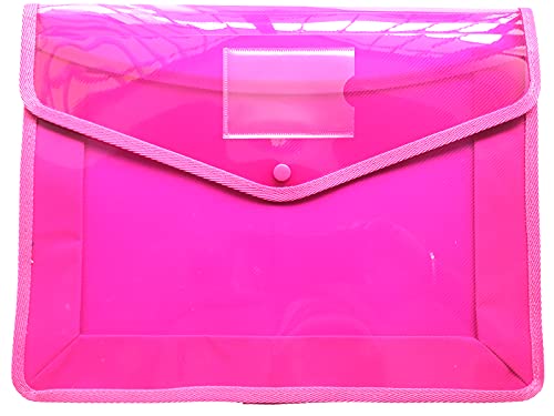 A4 Size Documents File Storage Bag with Snap Button