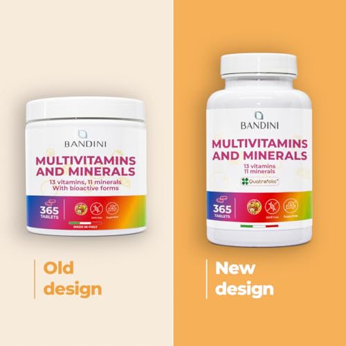 Bandini® Multivitamin | 365 High Strength Tablets (1 Year Supply) | Complex of 24 Vitamins and Minerals | Support Energy Metabolism and Immune Function | for Men and Women - Image 4