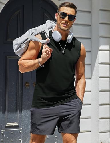 MAGCOMSEN Men's UPF 50+ Tank Top Workout Sleeveless Muscle Shirts Lightweight Casual Cooling Sleeveless Shirt for Gym Beach3