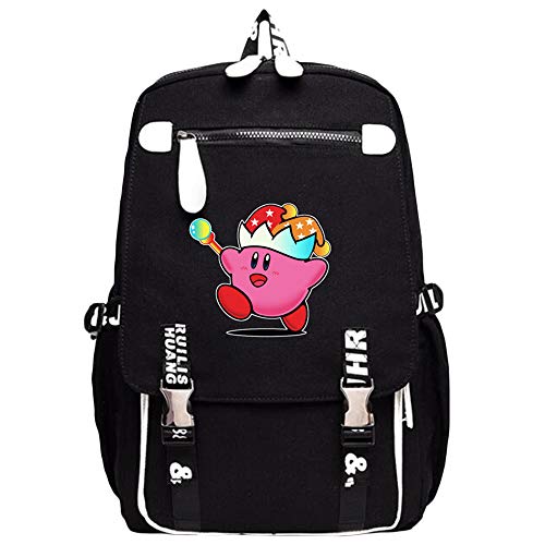 Unisex Kirby Mochilas de Estilo clásico de Viaje Multifuncional Escolar for Estudiantes