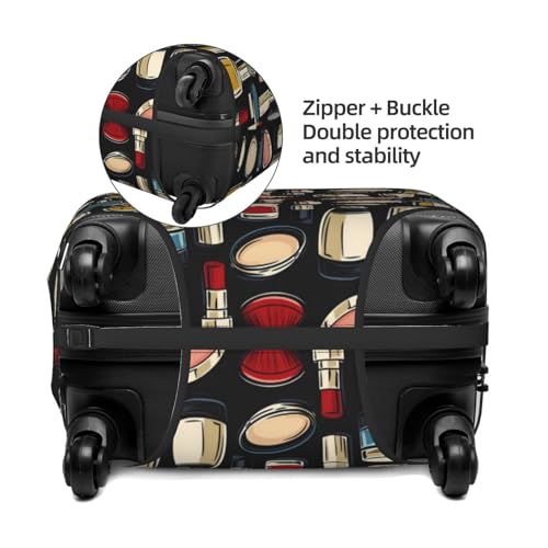 Luggage Cover Protector - Cosmetics Colorful Print Fit 29-32 Inch Suitcase Covers for Luggage3