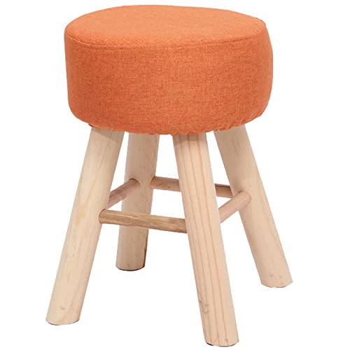 Repose-pieds modernes orange : la solution pour s'asseoir et ranger