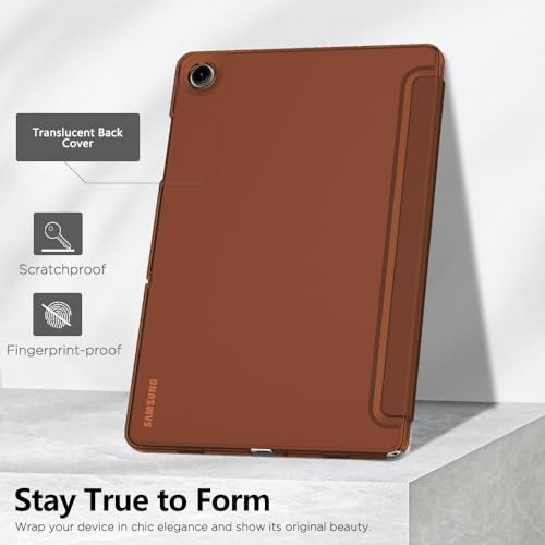 Image of MoKo Case for Galaxy Tab A9+ /A9 Plus 11 inch 2023, Slim Stand Protective Smart Cover with Hard PC Translucent Back Shell for Tab A9 Plus Tablet (SM-X210 /X216 /X218), Auto Wake /Sleep, Brown