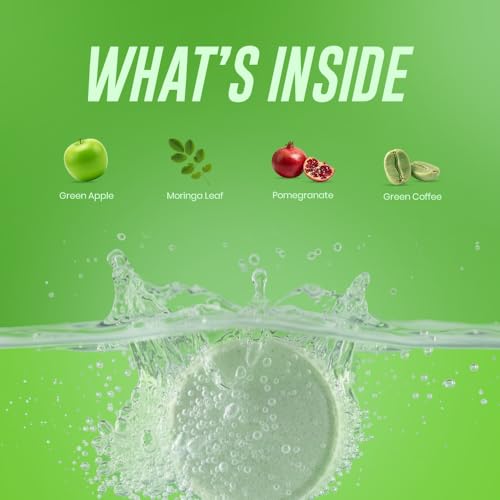 Image of ACV Moringa Tablets for Weight Loss. 60 nos Apple Cider Vinegar Tablet. Support Boost Metabolism & Immunity with Superfood Extracts Natural Energy Effervescent 15Tablets (Pack of 4)