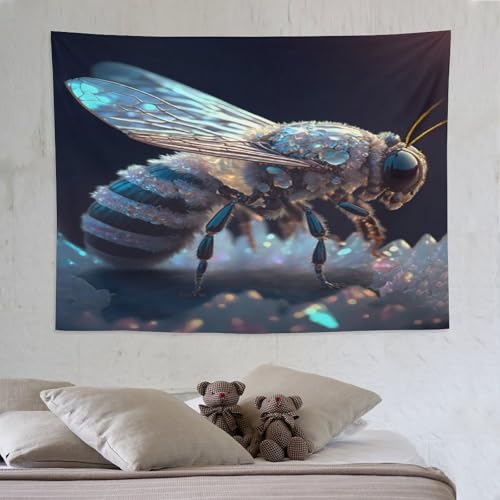 Tapisserie abeille PAZZK 150x200cm pour tenture murale de salon