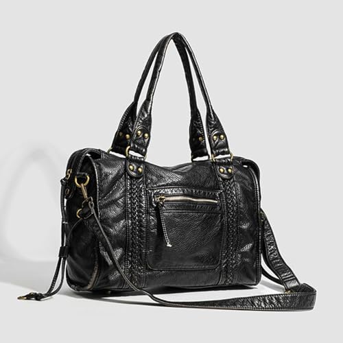 Vintage Motorcycle Shoulder Bag Crossbody Bags Casual Handbag Top Handle Purse for Daily Commute and Outdoor Getaways4