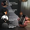 ROSSM Minimalist Wallet for Men - RFID Slim Wallet for Men - Thin Carbon Fiber and Metal Wallet with Cash Strap