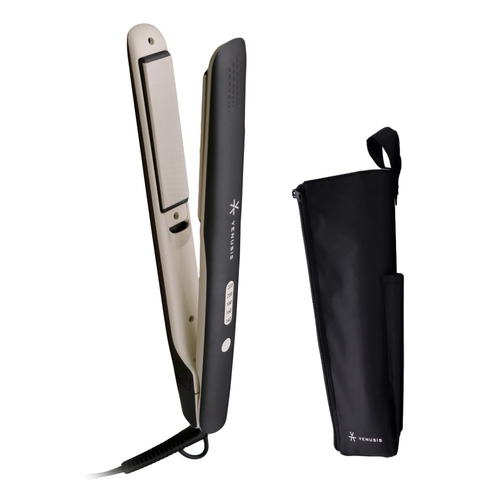 Amazon | VENUSiS マイナスイオン ストレートアイロン ポーチ付き 軽量