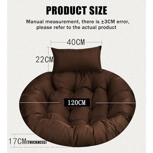 Coussin pour chaise suspendue 120 cm parfait pour votre terrasse