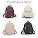 BAGOK Mini Leather Backpack Purse for Women, Small Backpack Purse with Cartoon Charm, Cute Fashion Bag for Girls & Teens