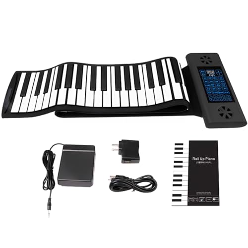 Clavier de Piano Enroulable, Pianos numériques 88 Touches avec pédale de Sustain, Support USB/MIDI/BT, Double Haut-parleurs intégrés, Piano électronique Rechargeable pour débutants, Enfants - Les Beatles, Paul McCartney, John Lennon, RIngo Starr, George Harrison Clavier de Piano Enroulable, Pianos numériques 88 Touches avec pédale de Sustain, Support USB/MIDI/BT, Double Haut-parleurs intégrés, Piano électronique Rechargeable pour débutants, Enfants