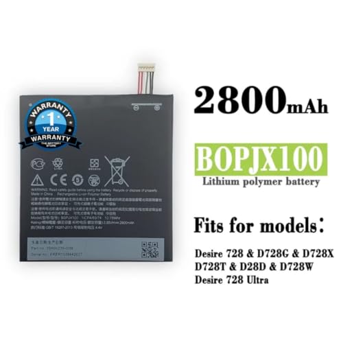 Image of THE BATTERY STORE Original B0PJX100 Battery for HTC Desire 728, D728 LTE 728G 828, 828 Dual 828U 828W E9, E9 Plus Battery with 1 Year Warranty****(PP244)