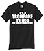 TROMBONE "THING" BLACK T SHIRT