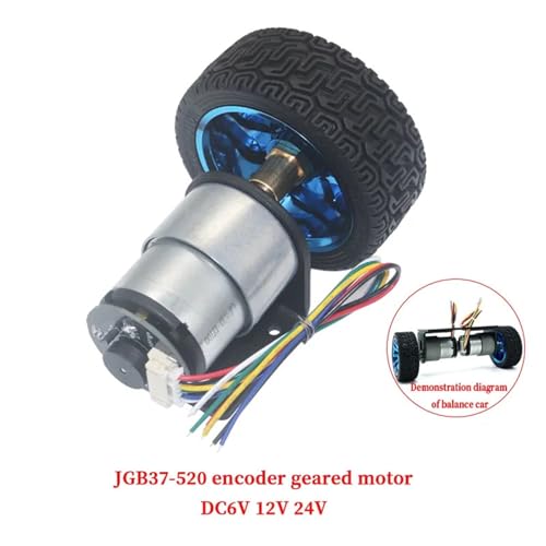 Moteur JGB37-520 DC 6V anti-blocage petit moteur vitesse 45 RPM robuste