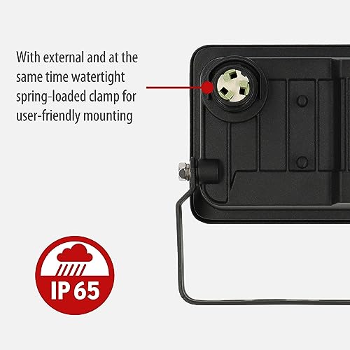Brennenstuhl LED Spotlight JARO 1060 / LED Light 10W for Outdoor use (LED Outdoor Floodlight for Wall mounting,1150lm - Image 4