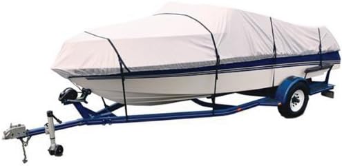 Attwood 10480TI4 Titanium 14'-16' 300 Denier Universal Fit Cover for V-Hull Fishing Boat