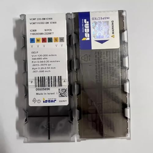 Plaquettes VCMT110302-SM IC908 pour éliminer l'usure prématurée lors du tournage