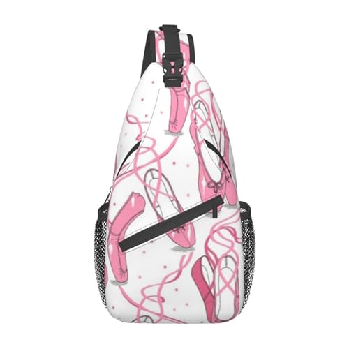 Sac à dos à bandoulière ballerines roses ergonomique et léger pour la ville