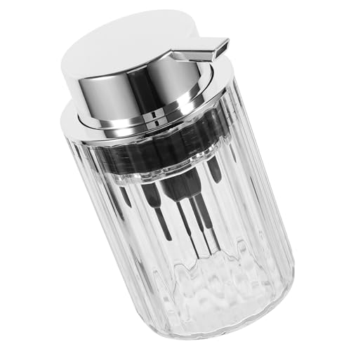 SOIMISS Botella Dispensadora de Espuma Facial Portátil Transparente con Pulsador para Limpiador Adecuada para Lociones y Champús Práctica y Duradera para Diario y Viajes